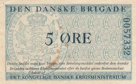 Danemark 5 Øre ND1947-58 - Den Danske Brigade