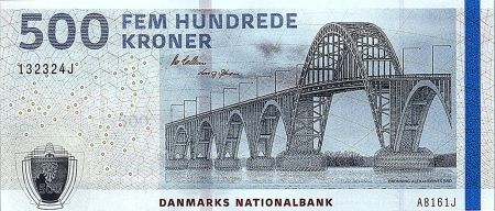 Danemark 500 Kroner Pont - Jarre - 2016 (2018) - P.68e - Neuf
