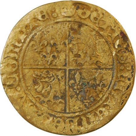 DAUPHINÉ  JETON de compte au champ de lys  XVe siècle  Mit.619a