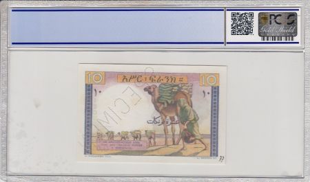 Djibouti 10 Francs Jeune Homme - 1946 Spécimen n° 77 PCGS 64