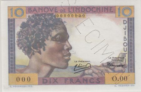 Djibouti 10 Francs jeune homme, chameau ND1946  - PCGS MS 66 Spécimen