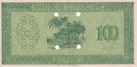 Djibouti 100 Francs - Impr. Palestine - Spécimen - 1945 -  Série Q.4 - SPL - Kol.631