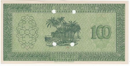 Djibouti 100 Francs Impr. Palestine - 1945 Spécimen Q.4 - SPL