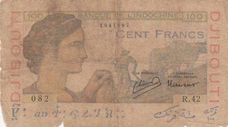 Djibouti 100 Francs Laboureur - 1946 - Série R.42 - B+