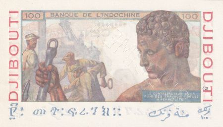 Djibouti 100 Francs Laboureur - 1946 Spécimen - Neuf - Série O.00