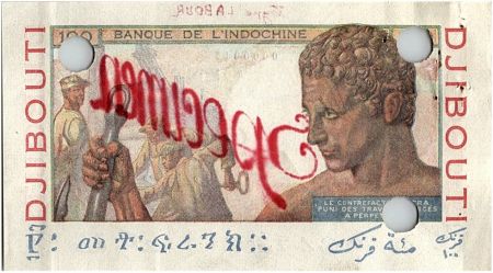 Djibouti 100 Francs Laboureur - 1946 Spécimen - SPL