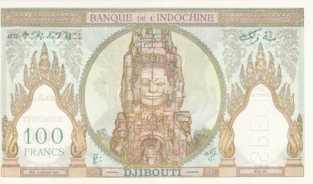 Djibouti 100 Francs Ruines Angkor - Spécimen - 1931 Série O.00/000