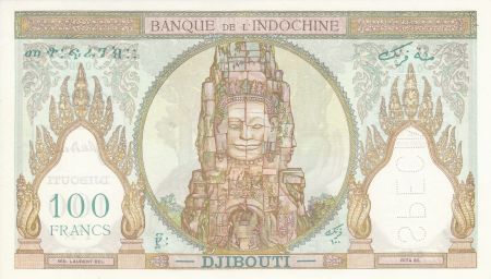 Djibouti 100 Francs Ruines Angkor - Spécimen - 1931 Série O.00
