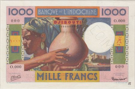 Djibouti 1000 Francs femme, jarre ND 1946 - PCGS MS 62 Spécimen