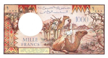 Djibouti 1000 Francs Trains - Chameaux