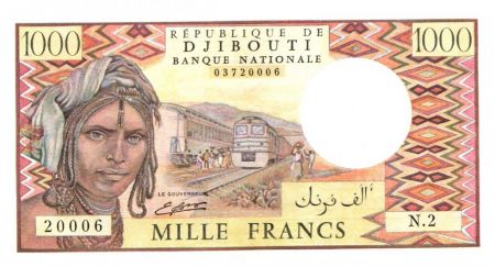 Djibouti 1000 Francs Trains - Chameaux