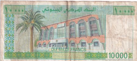 Djibouti 10000 Francs - Hassan G. Aptidon - ND (1999) - Série A.002 - P.45