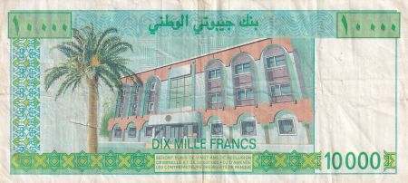 Djibouti 10000 Francs - Hassan G. Aptidon - ND (1999) - Série J.001 - P.41