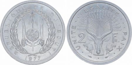 Djibouti 2 Francs Elan - Armoiries - 1977 - Essai