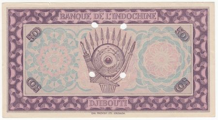Djibouti 500 Francs Impr. Palestine - 1945 Spécimen T.1 - SUP +