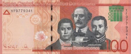Dominicaine Rép. 100 Pesos - Héros de la nation - 2021