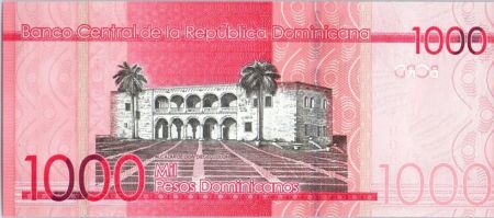 Dominicaine Rép. 1000 Pesos Dominicanos Dominicanos, Palais National - Alcazar - 2015