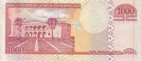 Dominicaine Rép. 1000 Pesos Oro Oro, Palais National - Alcazar
