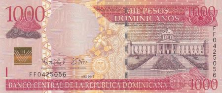 Dominicaine Rép. 1000 Pesos Palais National - Alcazar - 2012 - Neuf - P.187