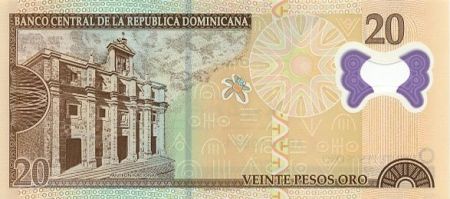 Dominicaine Rép. 20 Pesos Oro Oro, G. Luperon - Panthéon