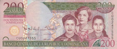 Dominicaine Rép. 200 Pesos Dominicanos - Les Soeurs Mirabal - 2013
