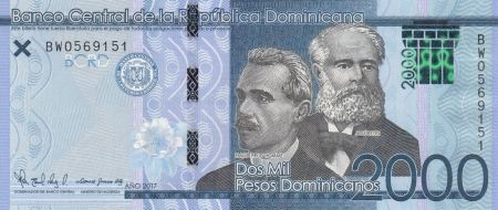 Dominicaine Rép. 2000 Pesos - Prud\'Homme, Reyes - 2017 (2019) - Neuf