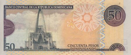 Dominicaine Rép. 50 Pesos Dominicanos Dominicanos, Cathédrale - Basilique - 2012