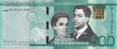 Dominicaine Rép. 500 Pesos - Héros de la nation - 2017 (2020) - Série HL - P.NEW