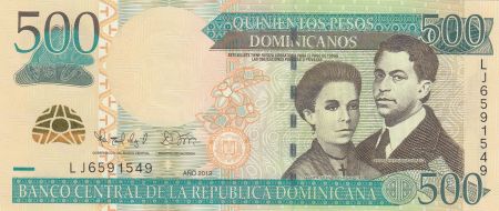 Dominicaine Rép. 500 Pesos S. U. de Enriquez, P. H. Zurena - 2012 - P.186b - Neuf