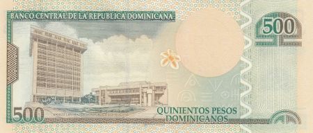 Dominicaine Rép. 500 Pesos S. U. de Enriquez, P. H. Zurena - 2012 - P.186b - Neuf