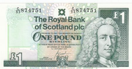 Ecosse 1 Pound - Lord Ilay - Château Edinbourg - 2001 - Neuf - P.351