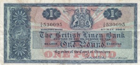 Ecosse 1 Pound British Linen Bank - 04-05-1964 - TTB - P.166c