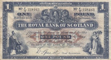 Ecosse 1 Pound Royal Bank of Scotland - 1941 - p.TTB - P.332a