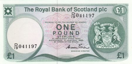 Ecosse 1 Pound Royal Bank of Scotland - 1985 - Neuf - P.341b