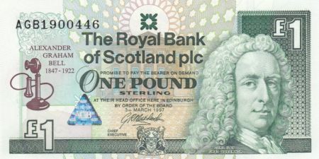 Ecosse 1 Pound Royal Bank of Scotland - Graham Bell - 1994 - Neuf - P.359