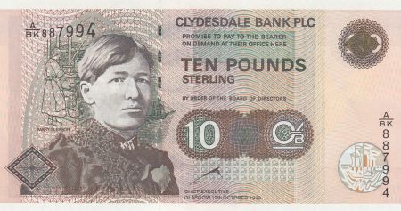 Ecosse 10 Pounds Mary Slessor - 1999