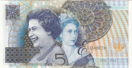 Ecosse 5 Pounds Royal Bank of Scotland - Elisabeth II Golden  Jubilee - Neuf - P.362