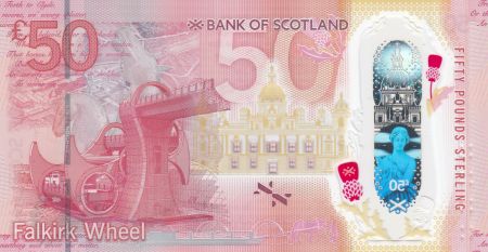 Ecosse 50 Pounds Sir Walter Scott - Bank of Scotland - Polymer - 2020 (2021)  - Neuf