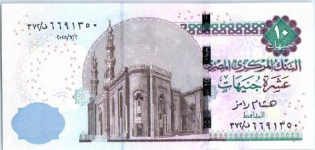 Egypte 10 Pounds Mosquée - Pharaon - 2015