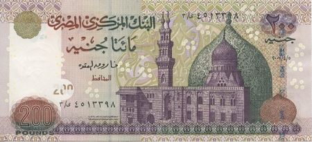 Egypte 200 Pounds Mosquée - Scribe - 2007
