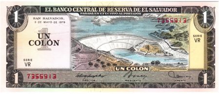 El Salvador 1 Colon Barrage Hydroéléctrique - C. Colomb - 1979 - Série VR