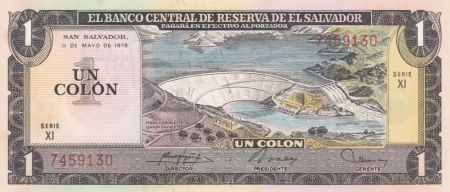 El Salvador 1 Colones Barrage Hydroéléctrique - C. Colomb - 1977