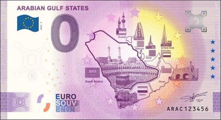 Emirats Arabes Unis 0 Euro Souvenir 2022 - Etats de la Mer d\'Arabie