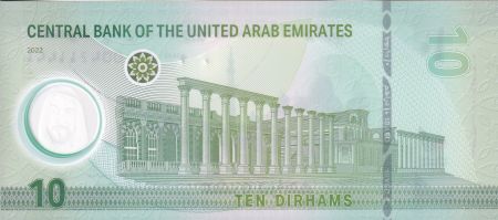 Emirats Arabes Unis 10 Dirhams - Mosquée - Polymère - 2022 - P.NEW