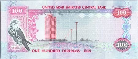 Emirats Arabes Unis 100 Dirhams Forteresse - Faucon - 2014