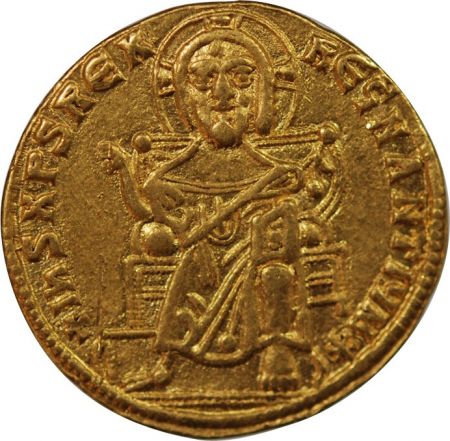 Empire Byzantin BASILE I, CONSTANTIN  - SOLIDUS OR 868 / 879 CONSTANTINOPLE