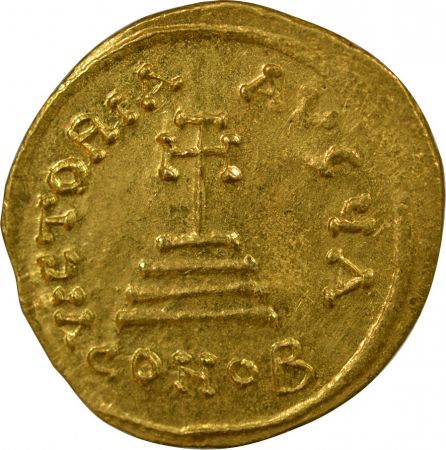 Empire Byzantin HERACLIUS & HERACLIUS CONSTANTIN - SOLIDUS OR, CLASSE II 626 / 629 CONSTANTINOPLE