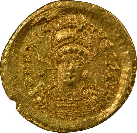 Empire Byzantin MARCIEN - SOLIDUS OR 450 / 457 CONSTANTINOPLE