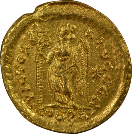 Empire Byzantin MARCIEN - SOLIDUS OR 450 / 457 CONSTANTINOPLE