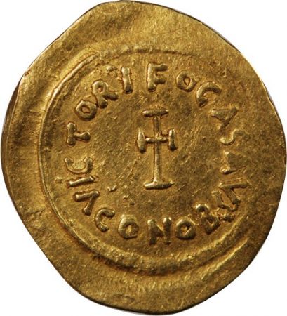 Empire Byzantin PHOCAS - TREMISSIS OR 607 / 609 - CONSTANTINOPLE